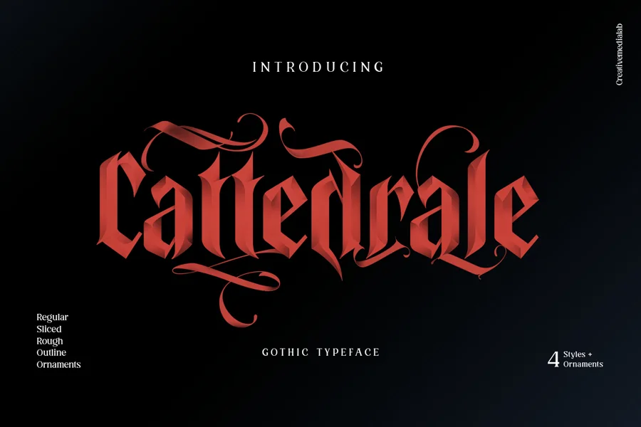 Cattedrale gothic font preview
