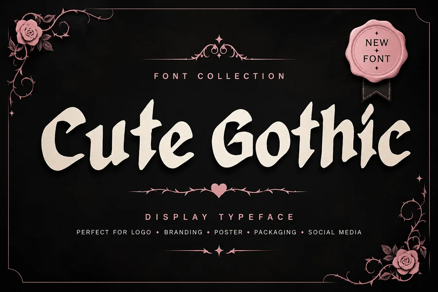 Cute Gothic gothic font preview