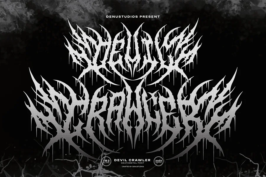 Devil Crawler gothic font preview