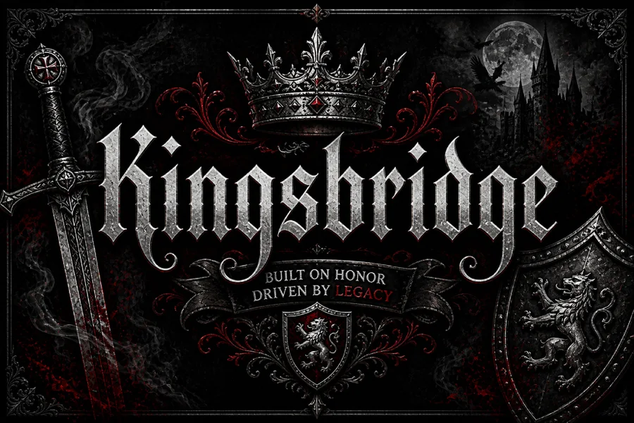 Kingsbridge gothic font preview