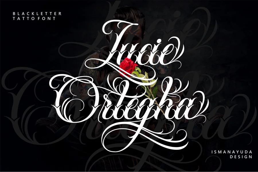 Lucie Ortegha gothic font preview