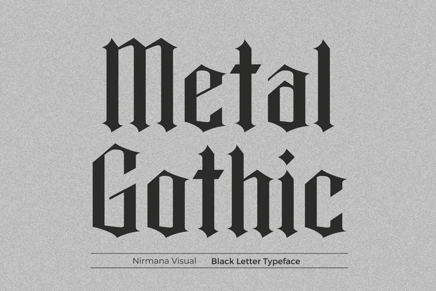 Metal Gothic gothic font preview