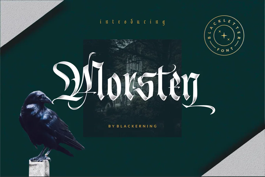 Morsten gothic font preview