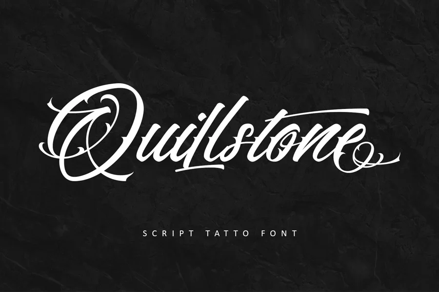 Quillstone gothic font preview